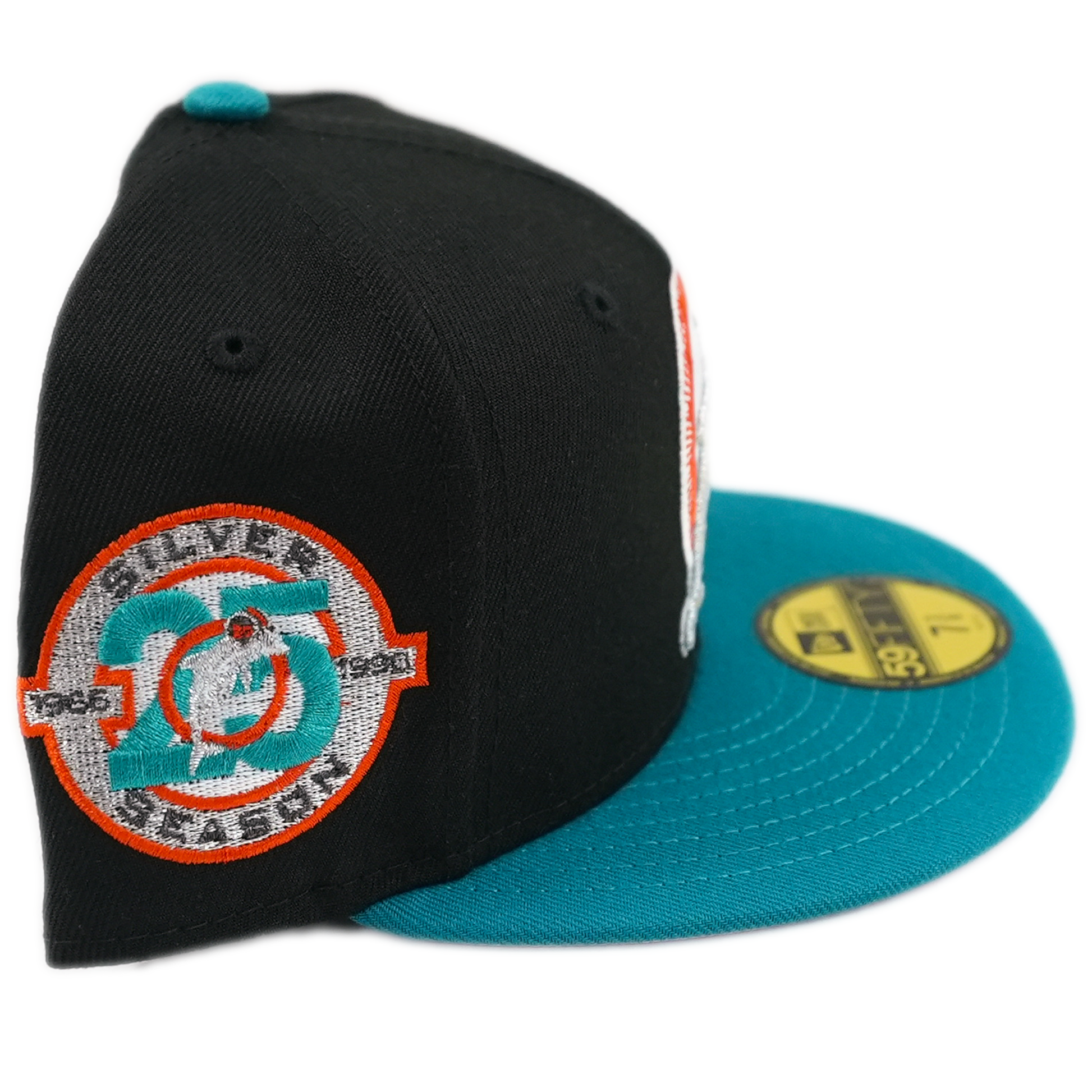 New Era Miami Dolphins 59Fifty Fitted Hat Black/ Title Wave