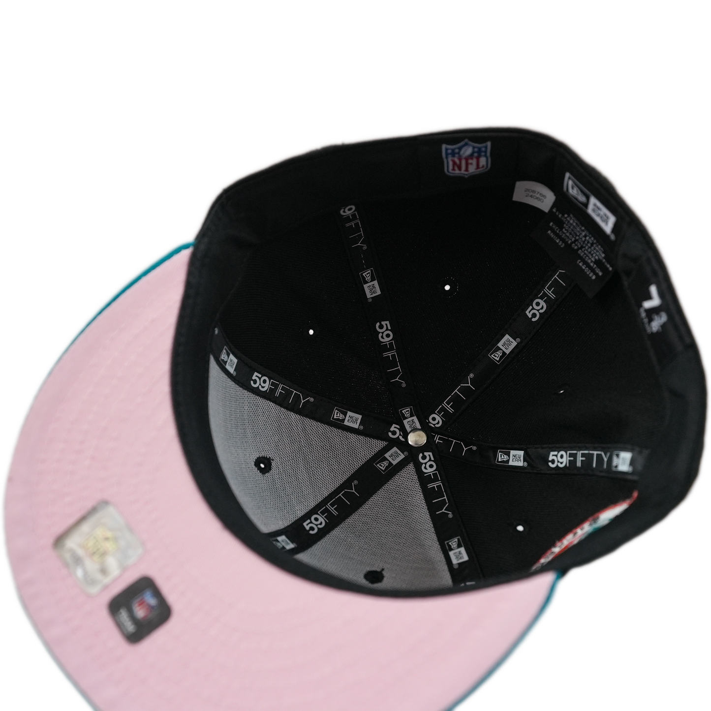 New Era Miami Dolphins 59Fifty Fitted Hat - Black/ Title Wave