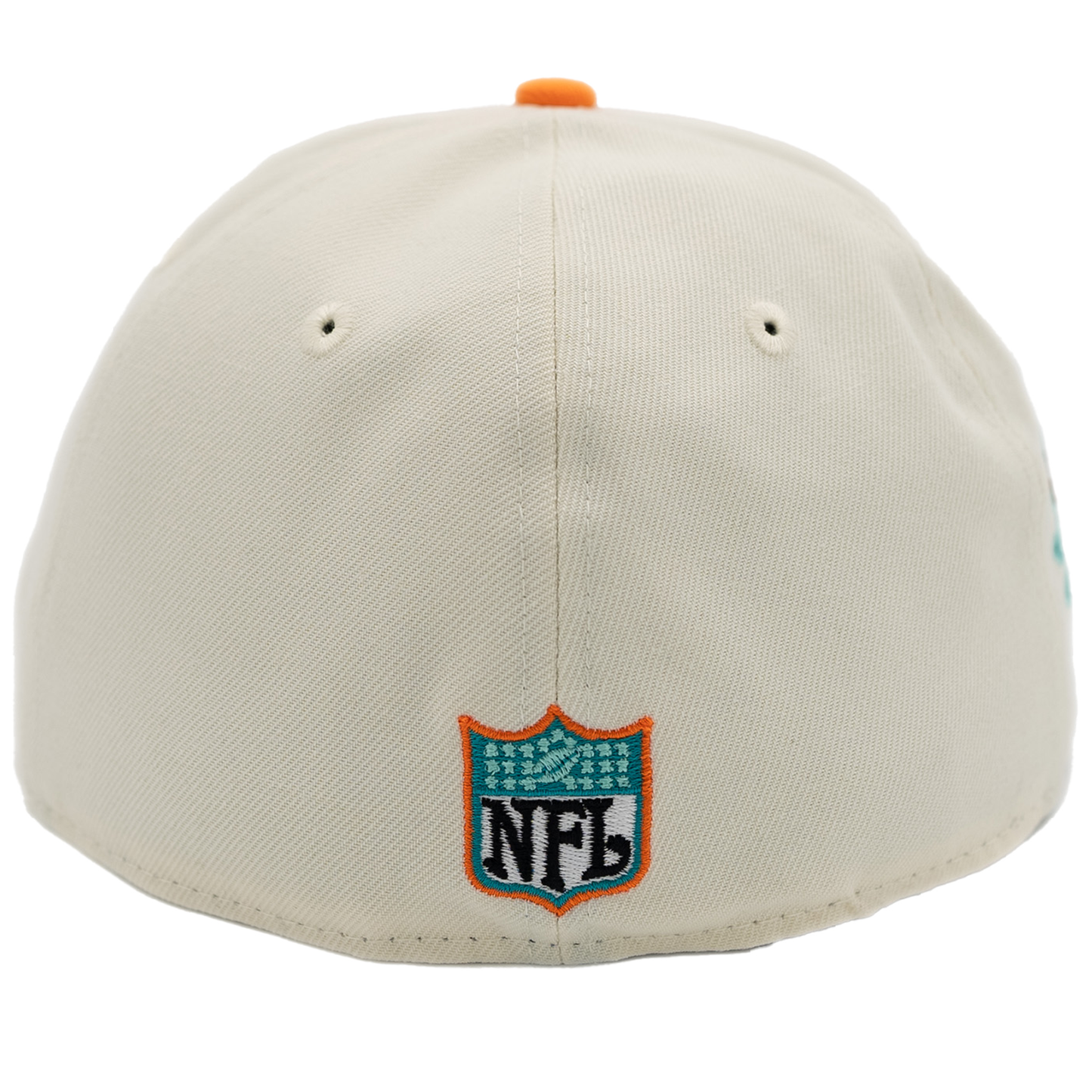 New Era Miami Dolphins 59Fifty Fitted Hat - Chrome/ Orange