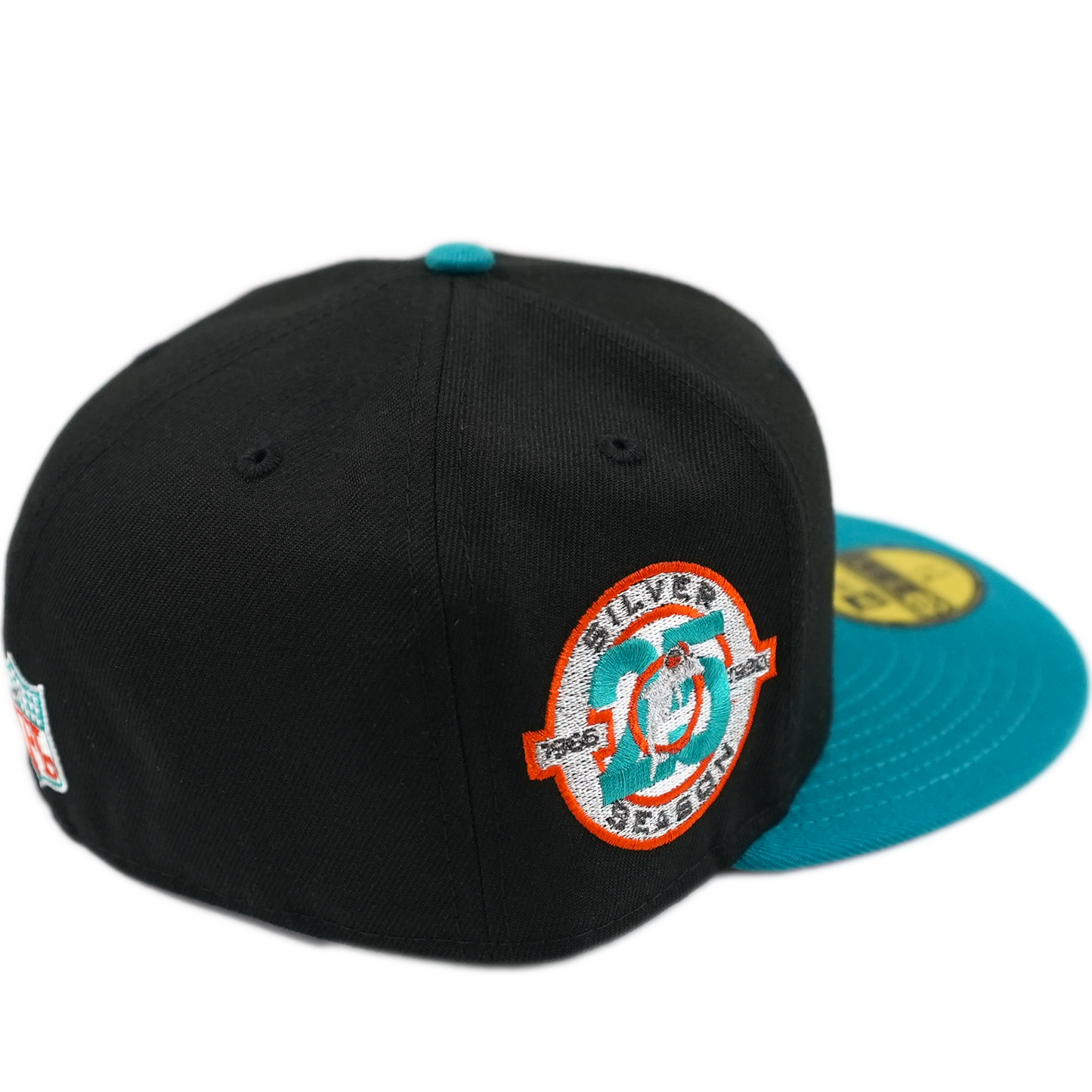 New Era Miami Dolphins 59Fifty Fitted Hat - Black/ Title Wave