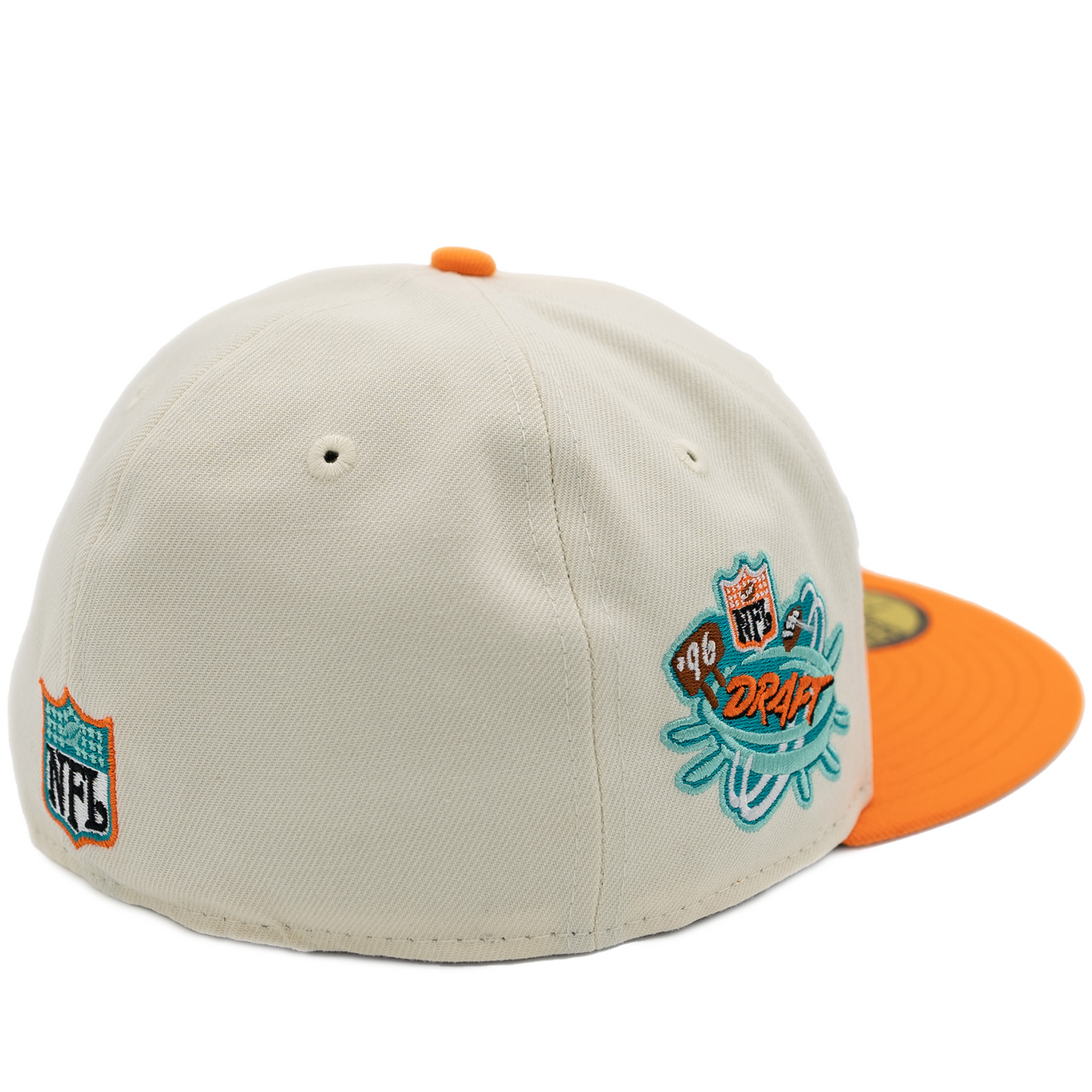 New Era Miami Dolphins 59Fifty Fitted Hat - Chrome/ Orange