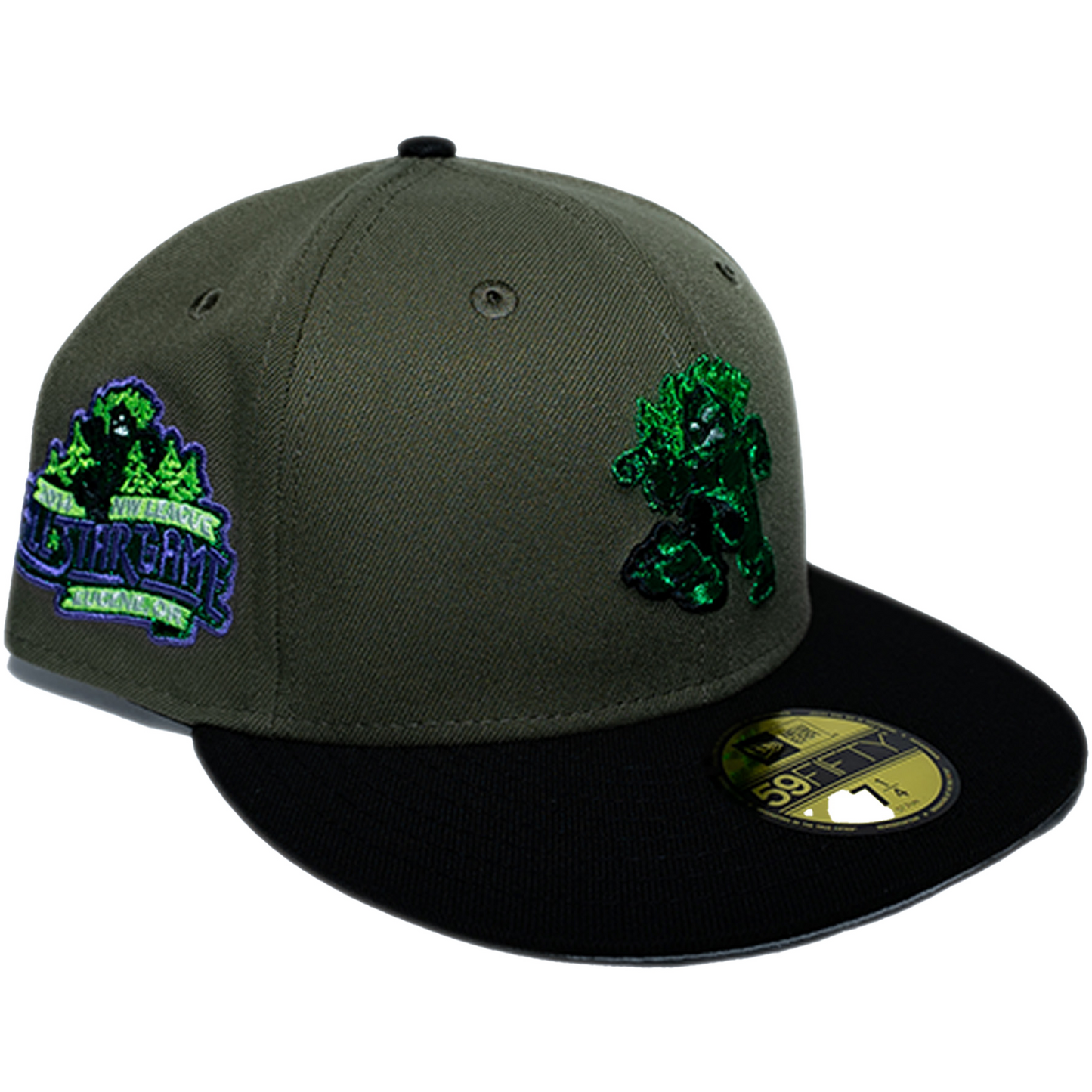 New Era Eugene Emeralds 59Fifty Fitted Hat - Olive/ Black