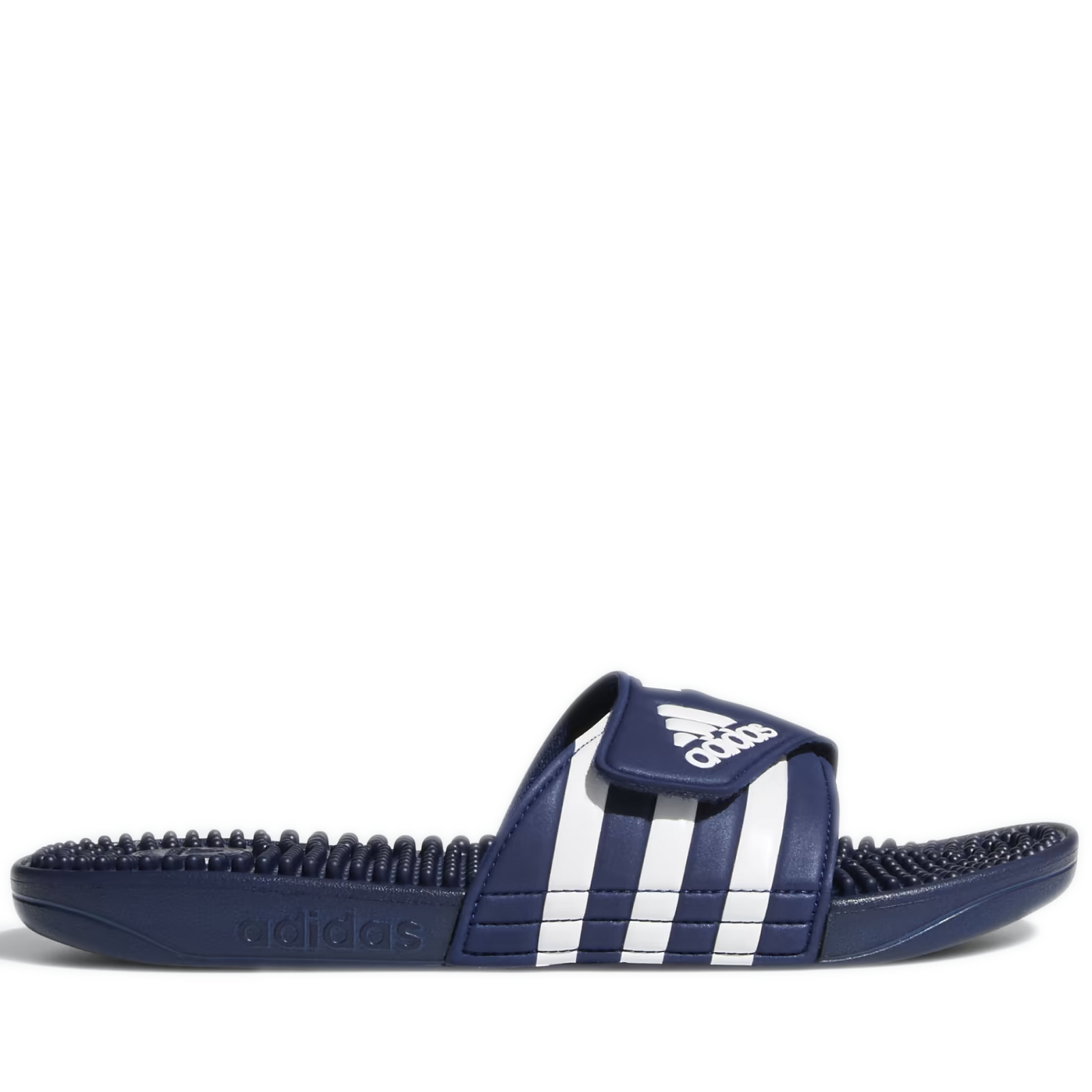 Men's Adidas Adissage Slides - Dark Blue / Cloud White / Dark Blue