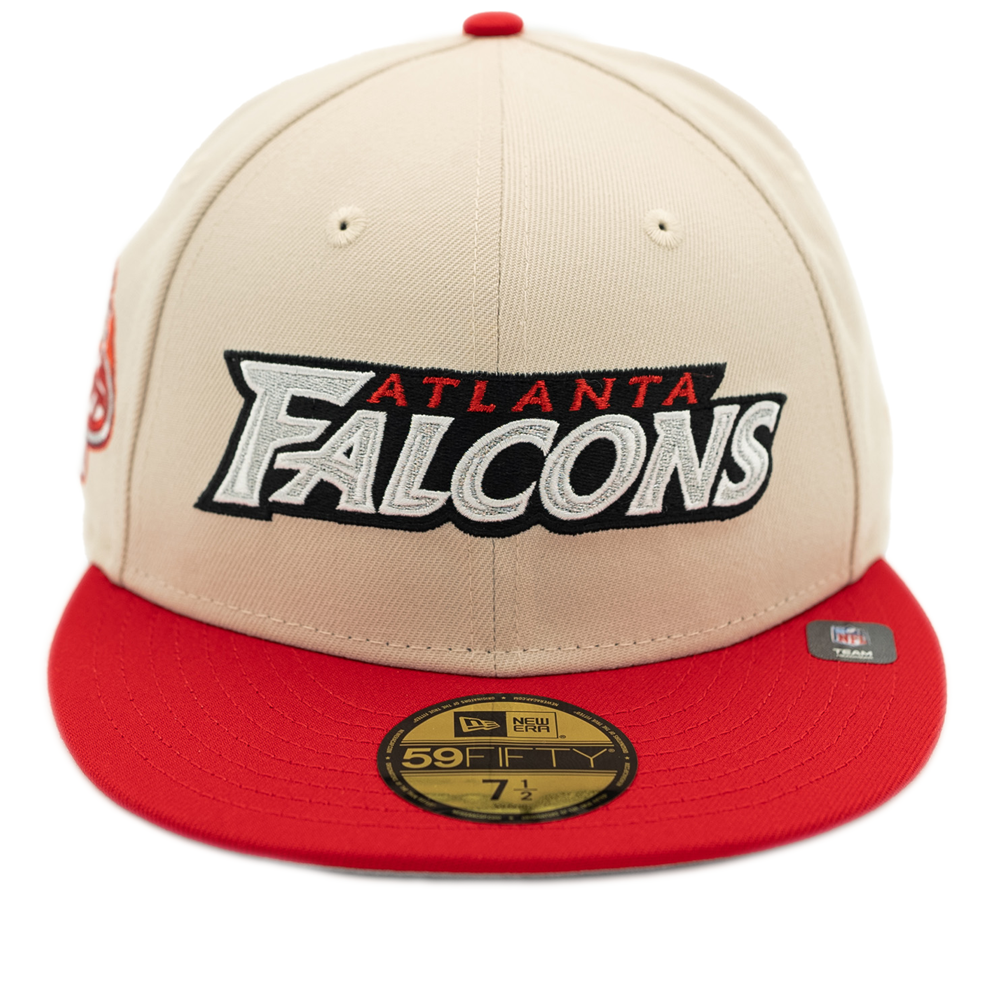 New Era Atlanta Falcons 59Fifty Fitted Hat Stone/ Scarlet Cool