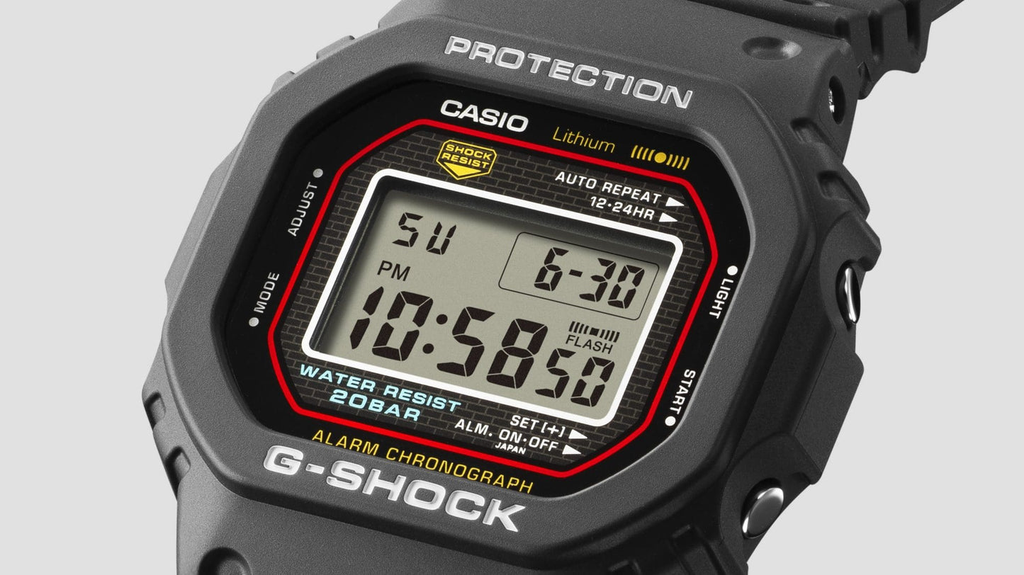 Casio Digital DW5000R-1A Watch 42.3mm - Black