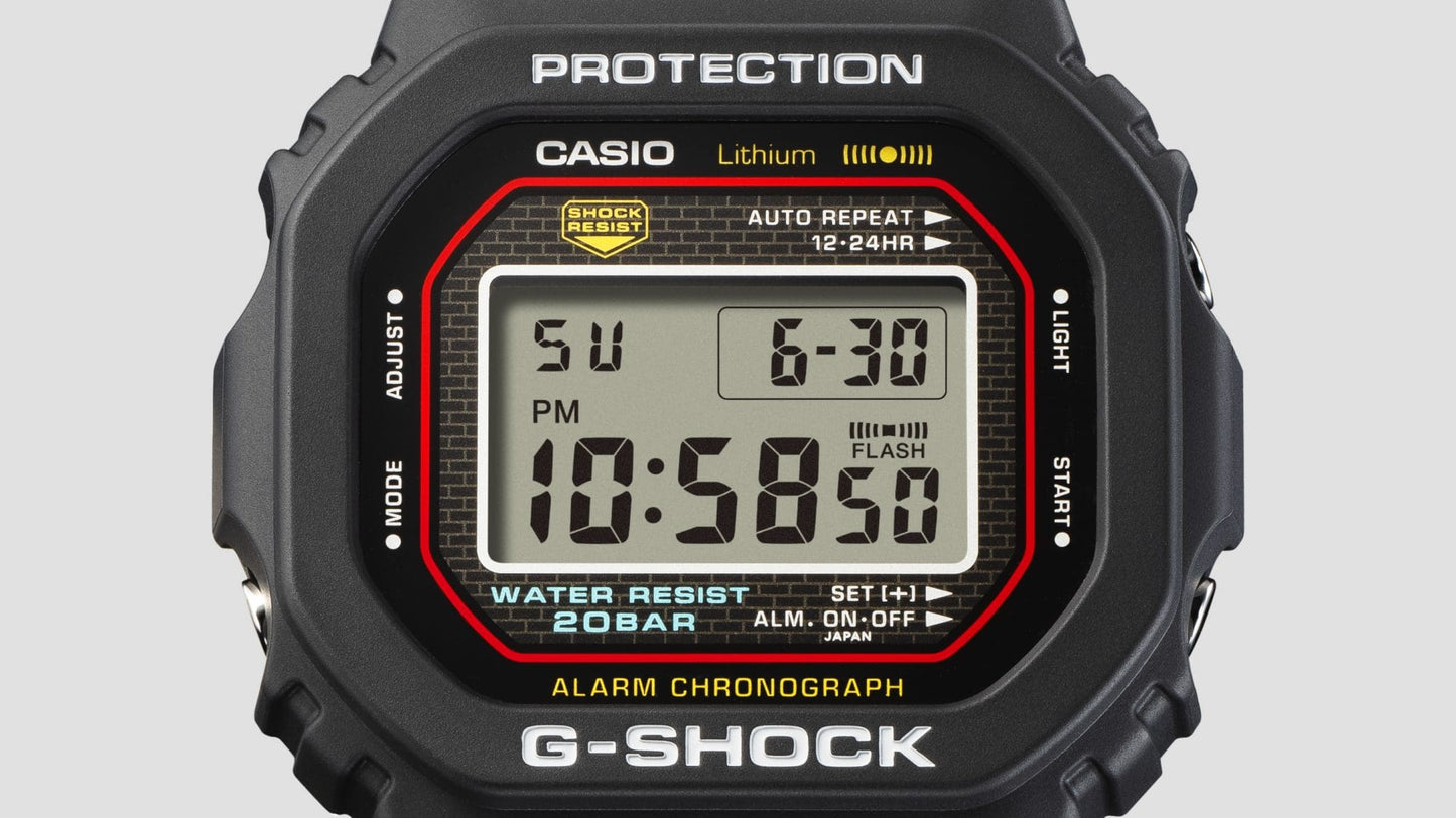 Casio Digital DW5000R-1A Watch 42.3mm - Black