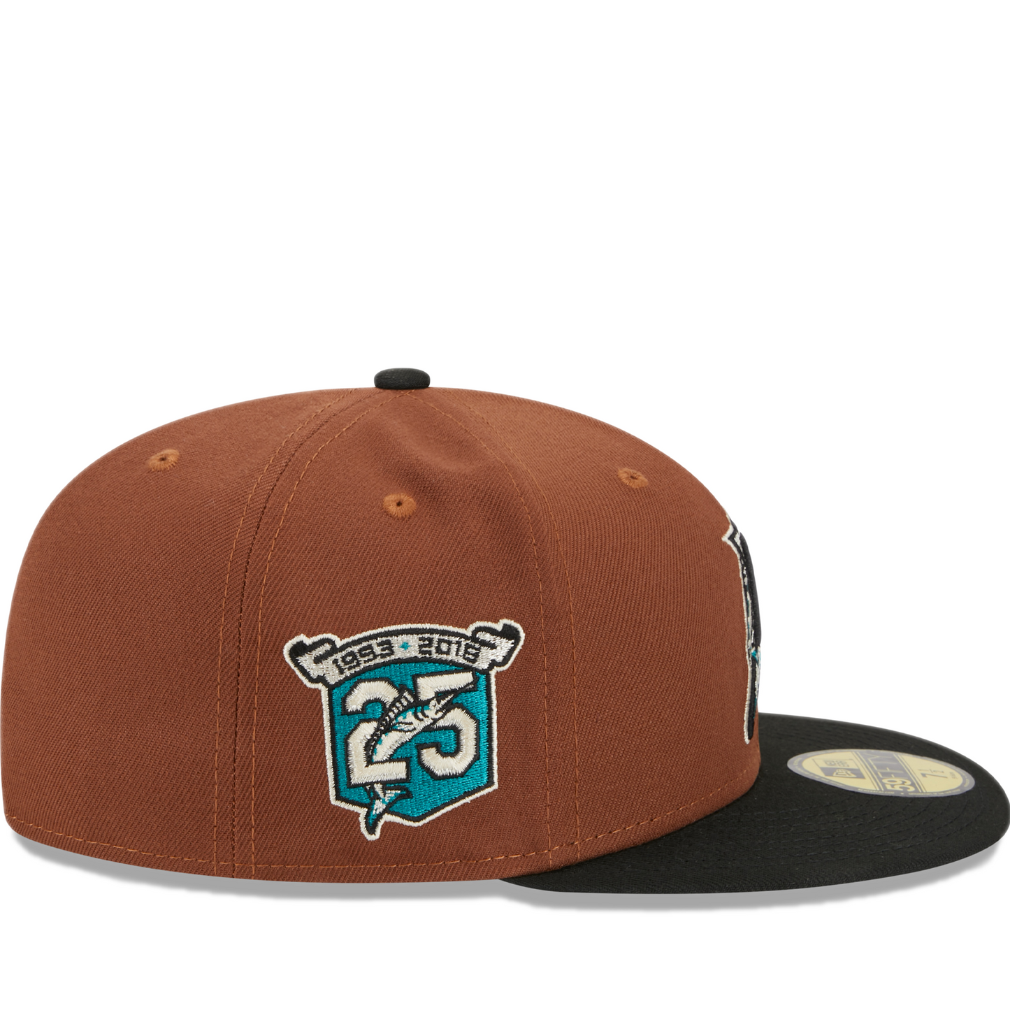 New Era Florida Marlins 59FIFTY Fitted Hat - Brown/ Black