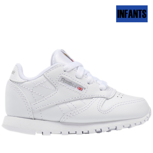 Infants Reebok Classic Leather Shoes - Ftwr White / Ftwr White / Ftwr White