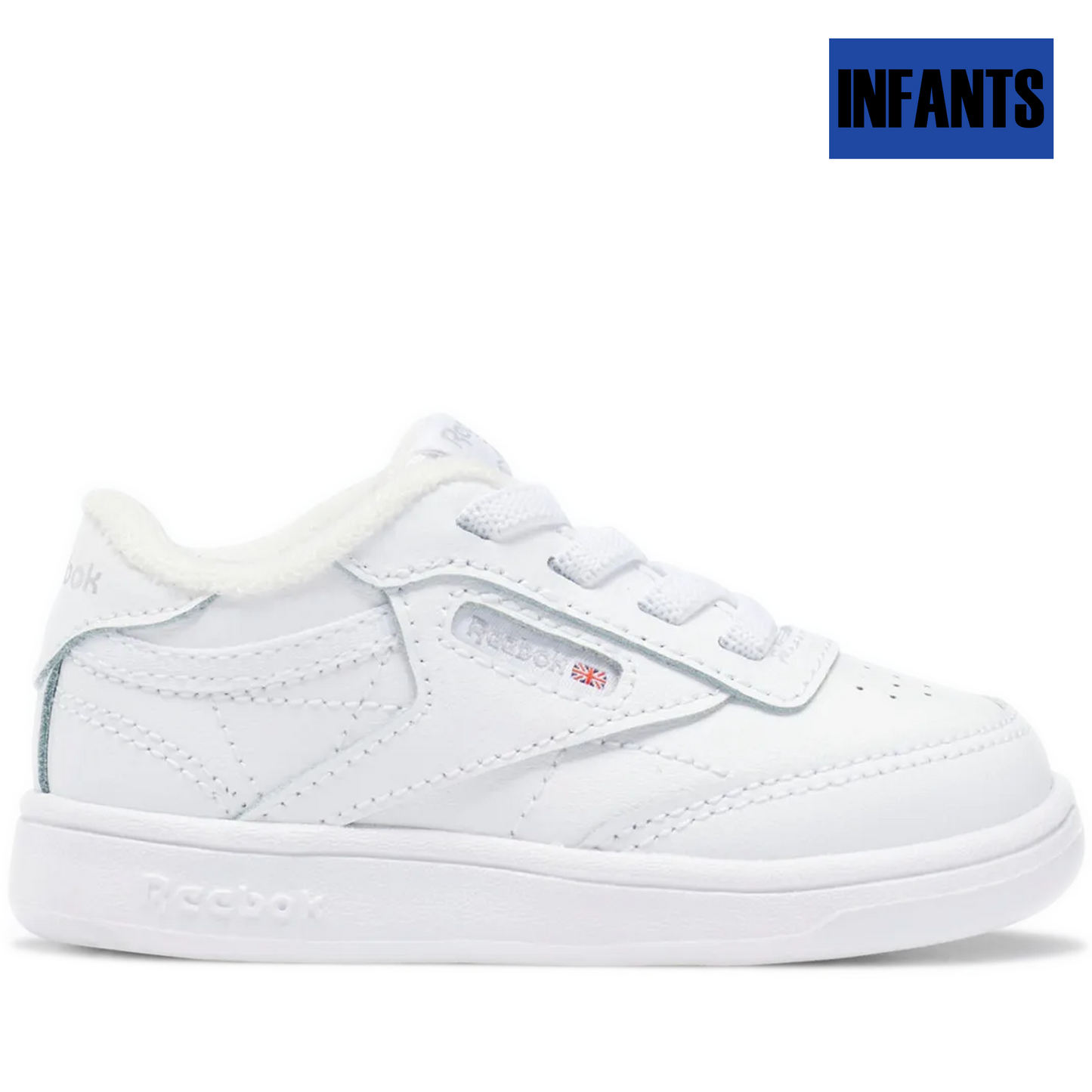 Infants Reebok Club C Shoes - White/ Grey