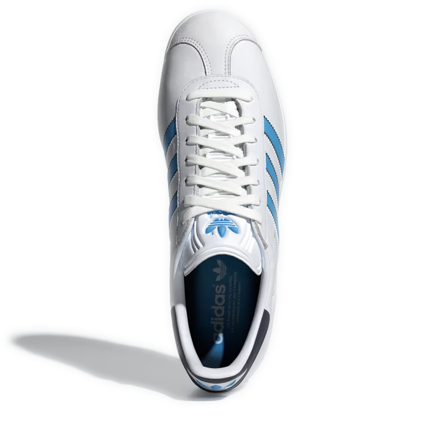 Men's Adidas Gazelle Shoes -  Cloud White / Semi Blue Burst / Night Indigo