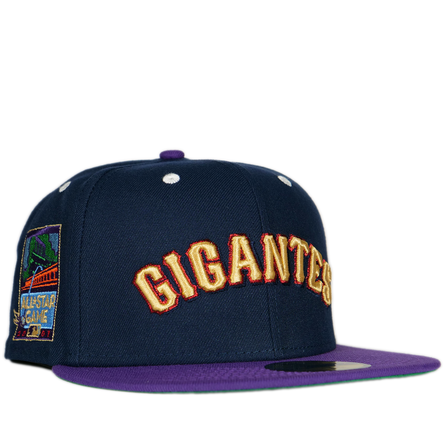 New Era San Francisco Giants 59Fifty Fitted Hat - Navy Blue/ Purple/ Green