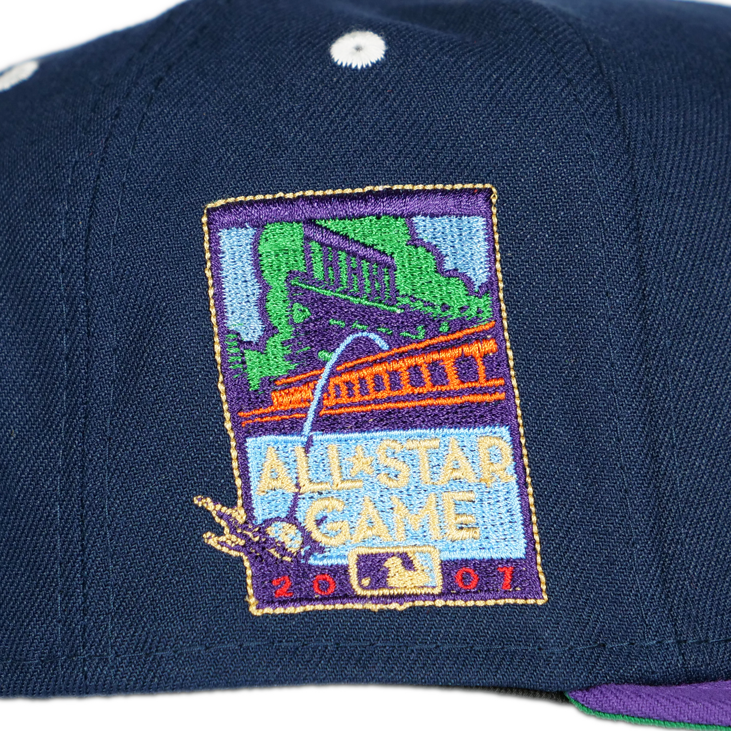 New Era San Francisco Giants 59Fifty Fitted Hat - Navy Blue/ Purple/ Green