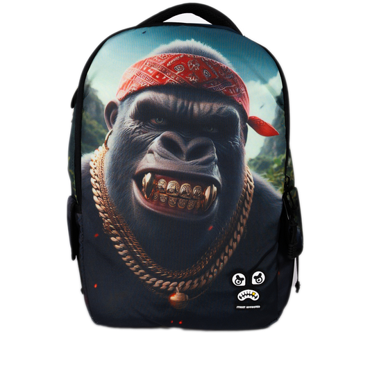 Streetz Iz Watchin Gorilla Takeover Backpack - Black