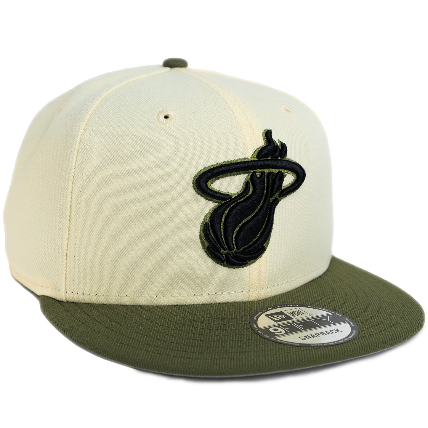 New Era Miami Heat 9FIFTY Adjustable Hat - Graphite/ Olive