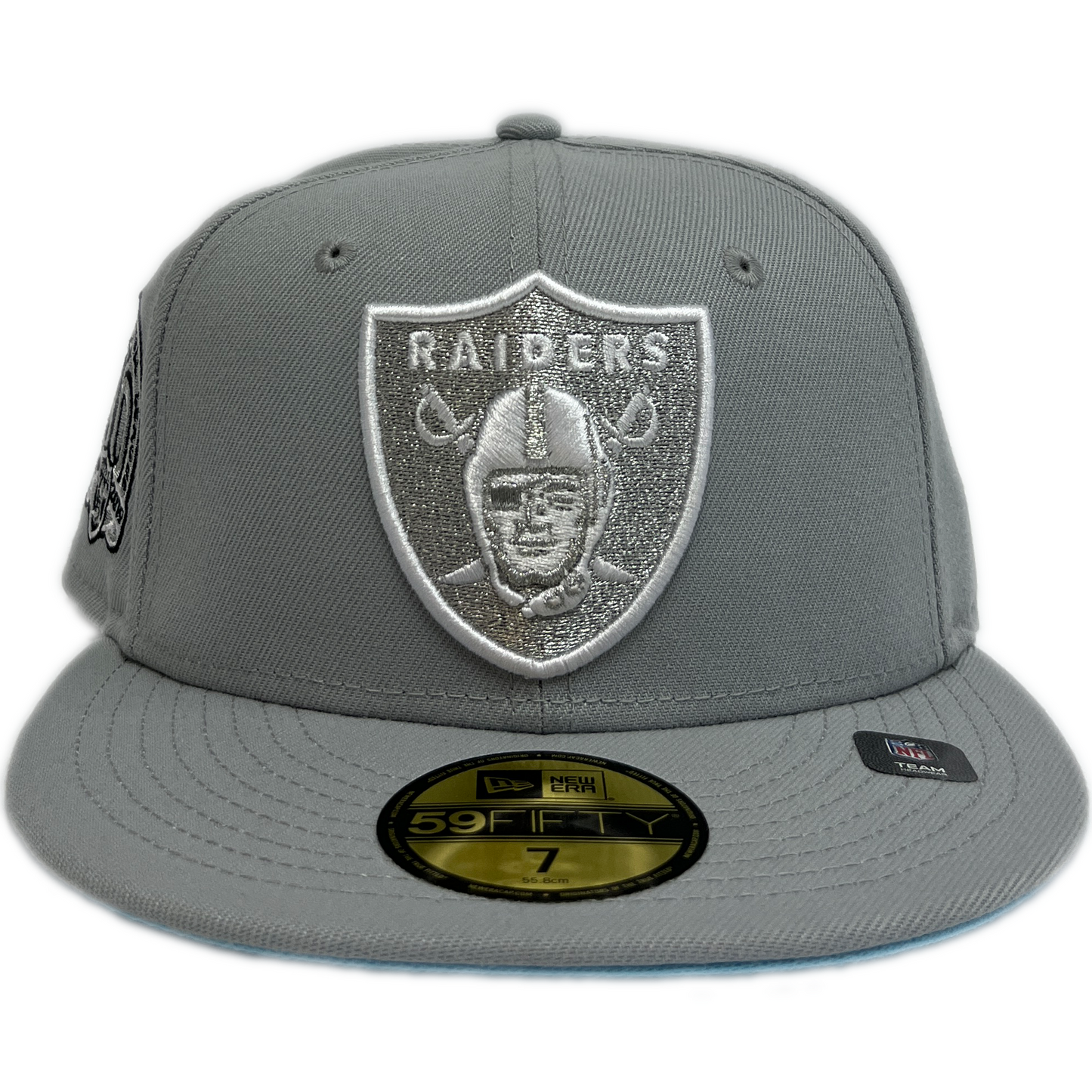 New Era Oakland Raiders 59Fifty Fitted Hat - Grey