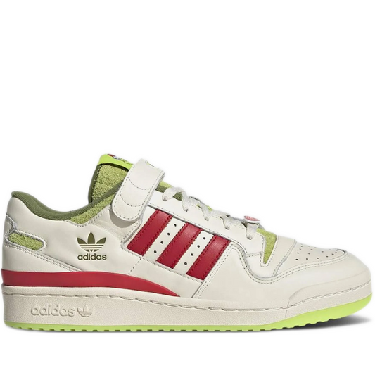 Big Kids Adidas Forum Low X The Grinch Shoes - White/ Red/ Green