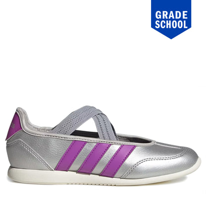 Grade School Adidas Barreda Mary Jane Junior - Silver Metallic / Purple Burst / Off White Silver Metallic Purple Burst Off White