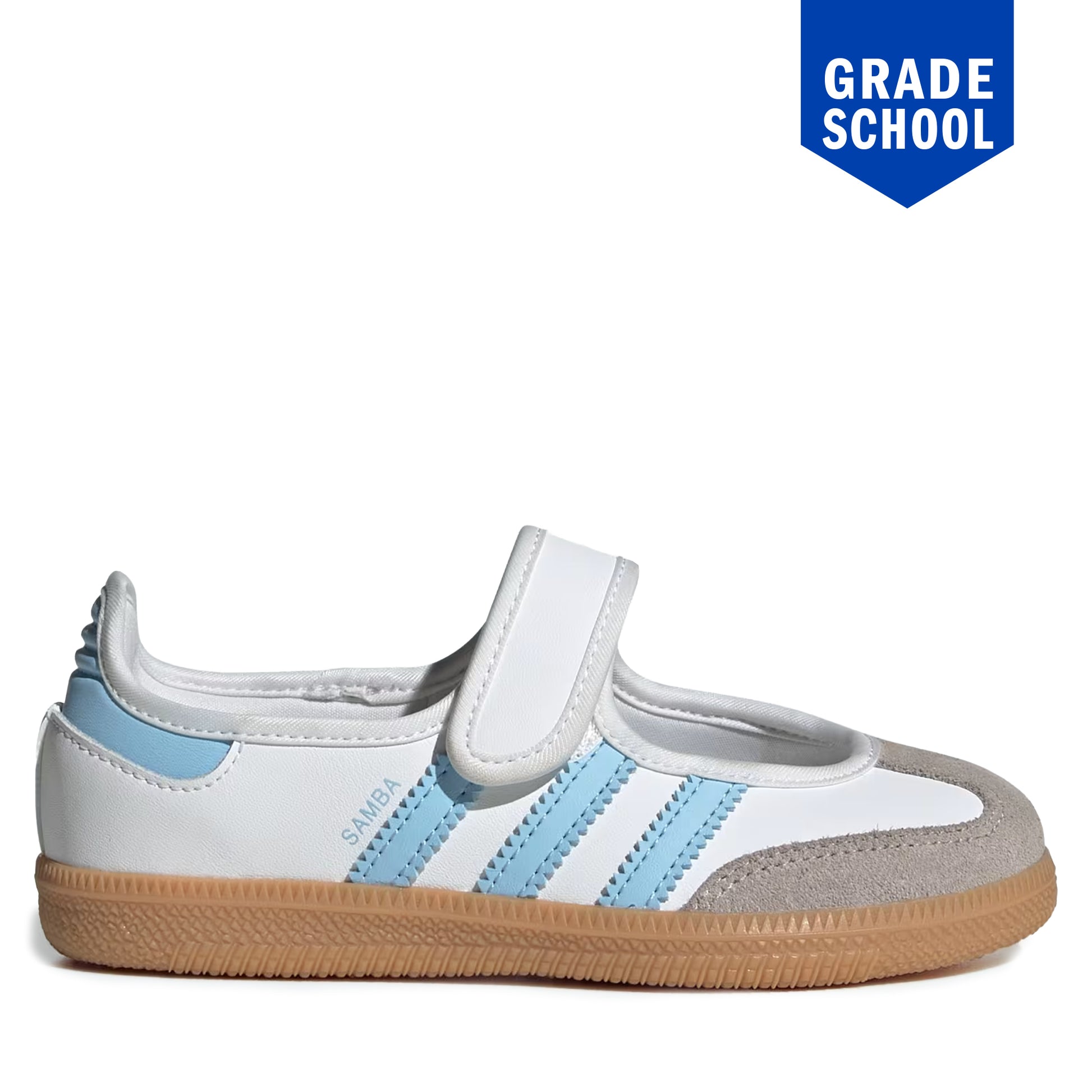 Grade School Adidas Samba Jane - Cloud White / Clear Sky Cool J's Miami online Grade School Adidas Samba Jane - Cloud White / Clear Sky Cool J's Miami online