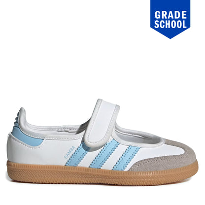 Grade School Adidas Samba Jane - Cloud White / Clear Sky Cloud White Clear Sky Gum