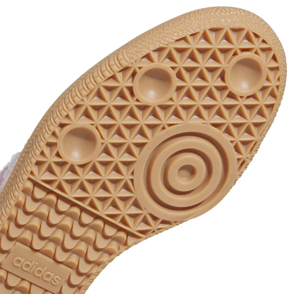 Grade School Adidas Samba OG - Light Pink/White Ribbon/Silver Metallic