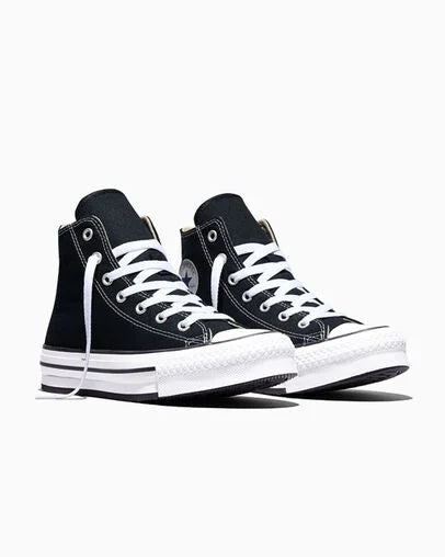 Converse Chuck Taylor All Star EVA Lift HI GS - Black/White