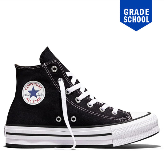 Converse Chuck Taylor All Star EVA Lift HI GS - Black/White Black White