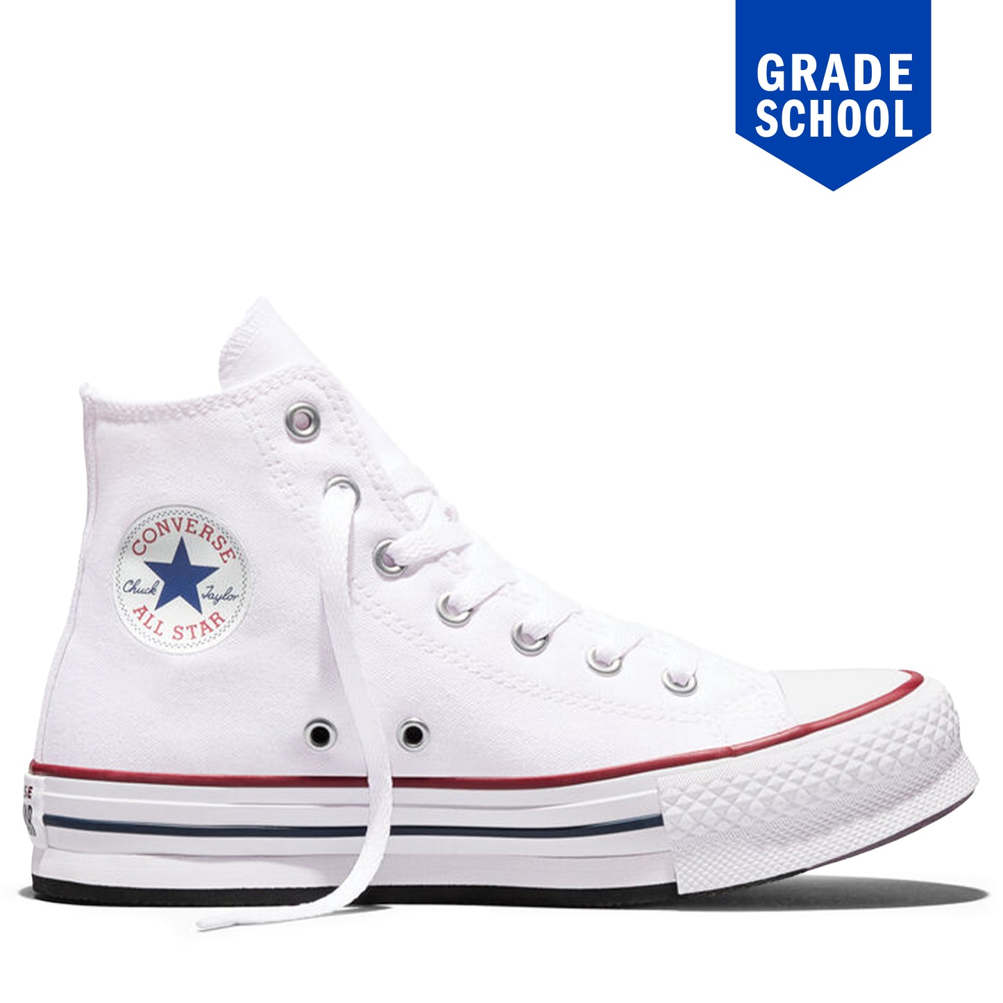 Converse Chuck Taylor All Star EVA Lift HI GS - White