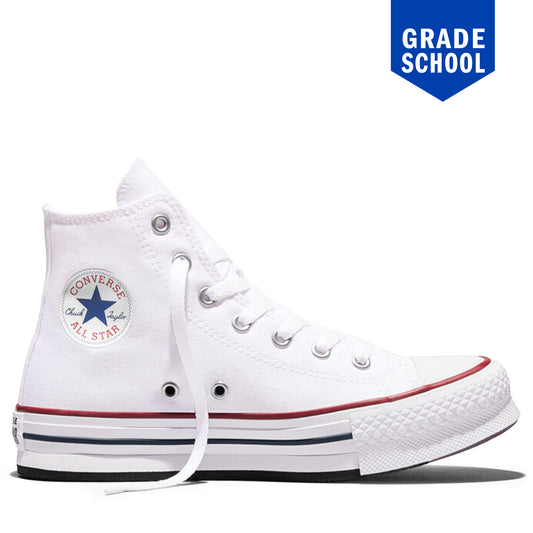 Converse Chuck Taylor All Star EVA Lift HI GS - White