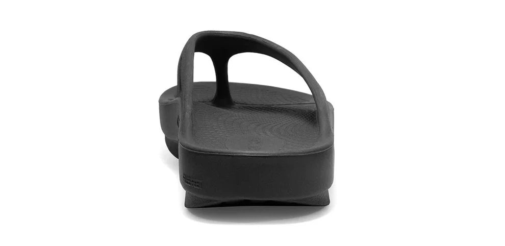 Grade School OOFOS Thong Recovery Sandals - Black