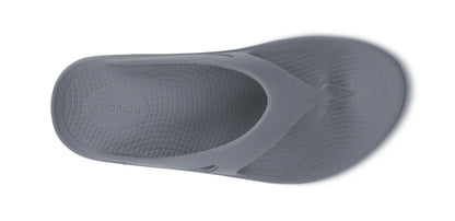 Grade School OOFOS Thong Recovery Sandal - Slate