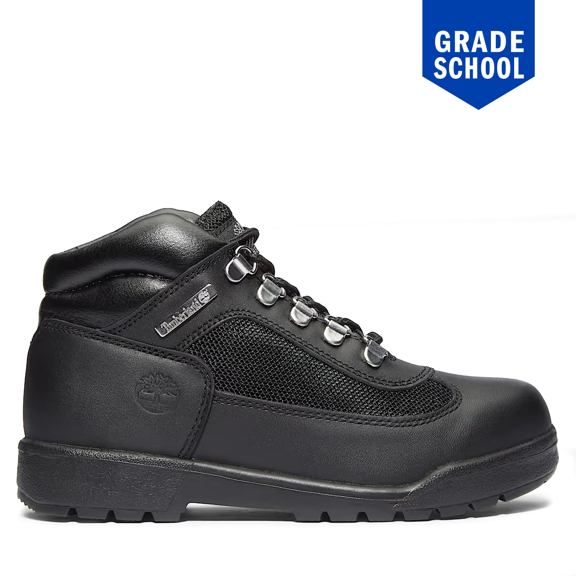 Grade School Timberland Junior Field Boot - Black Black