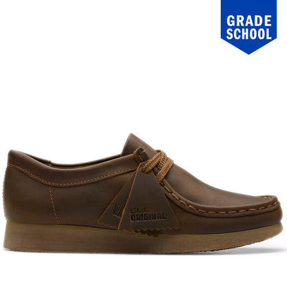 Grade School Clarks Wallabee Older - Beeswax