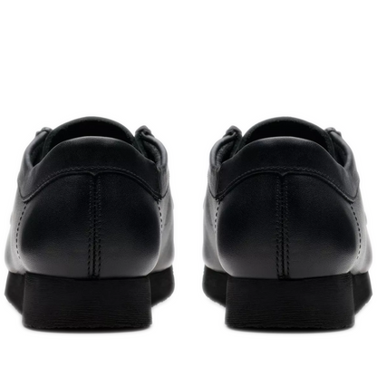 Grade School Clarks Wallabee Older - Black Leather