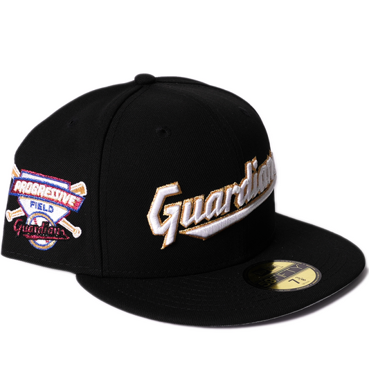 New Era Cleveland Guardians 59Fifty Fitted Hat - Black