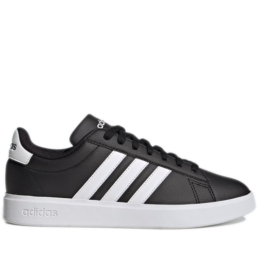 Men's Adidas Grand Court Shoes - Core Black / Cloud White / Core Black