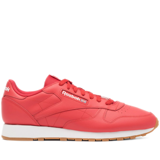 Men's Reebok Classic Leather Shoes - Red/ White