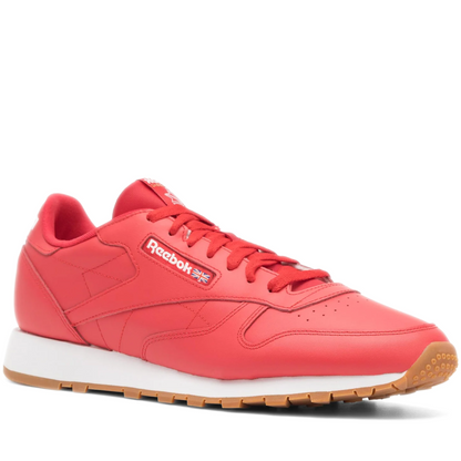 Men's Reebok Classic Leather Shoes - Red/White