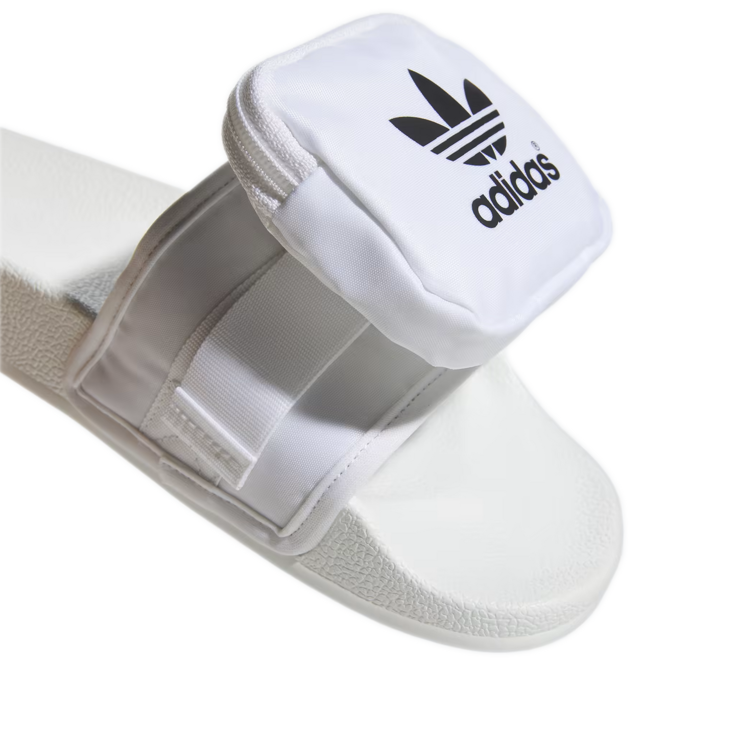 Women's Adidas Adilette Slides - White/ Black