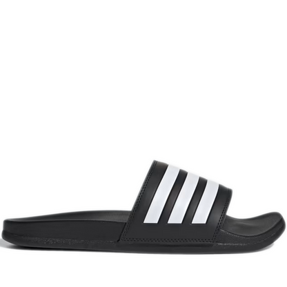 Men's Adidas Adilette Comfort Slides - Core Black / Cloud White / Core Black