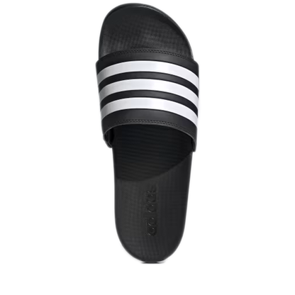 Men's Adidas Adilette Comfort Slides - Core Black / Cloud White / Core Black