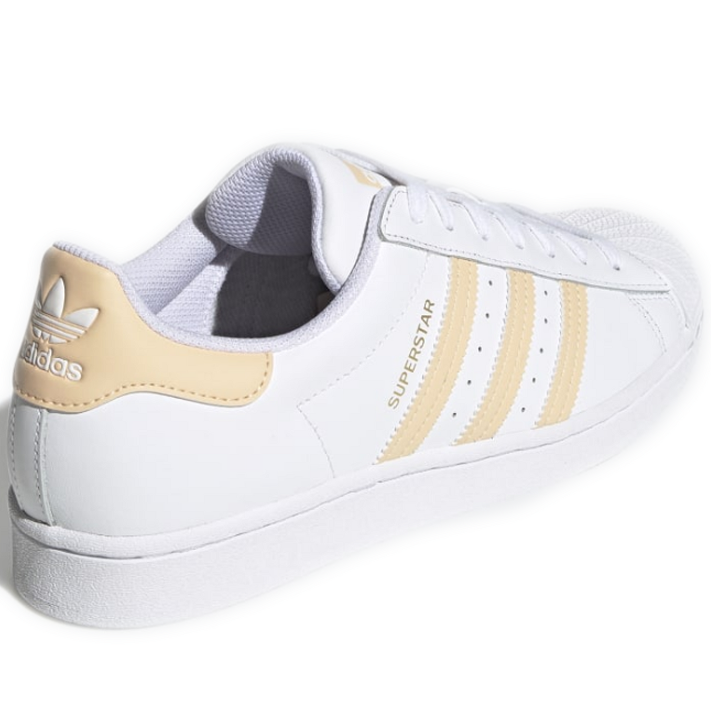 Men's Adidas Superstar Shoes - White/ Orange