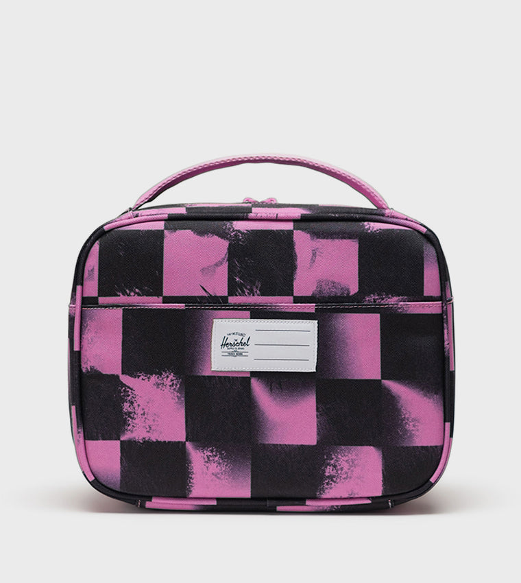 Herschel Pop Quiz Lunch Box - Stencil Checker / Opera Mauve
