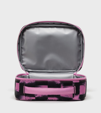 Herschel Pop Quiz Lunch Box - Stencil Checker / Opera Mauve