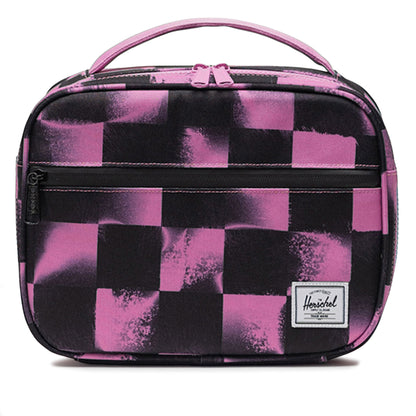 Herschel Pop Quiz Lunch Box - Stencil Checker / Opera Mauve