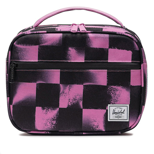 Herschel Pop Quiz Lunch Box - Stencil Checker / Opera Mauve
