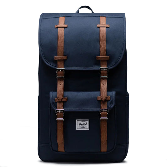 herschel backpack peacoat coral Heritage Black 21.5L this compact backpack offers the perfect balance between spaciousness and portability Herschel Little America Mid Backpack