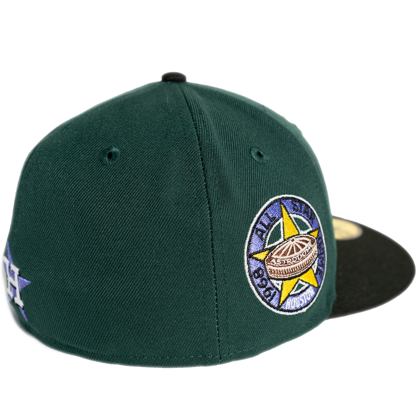 New Era Houston Astros 59Fifty Fitted Hat - Dark Green/ Black