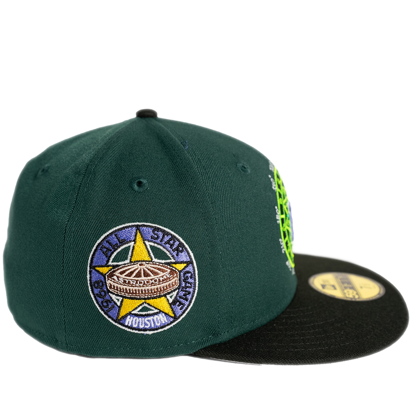 New Era Houston Astros 59Fifty Fitted Hat - Dark Green/ Black