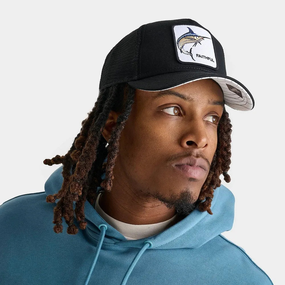 Goorin Bros. Trucker Hat | Faithful Fish - Blue/Black