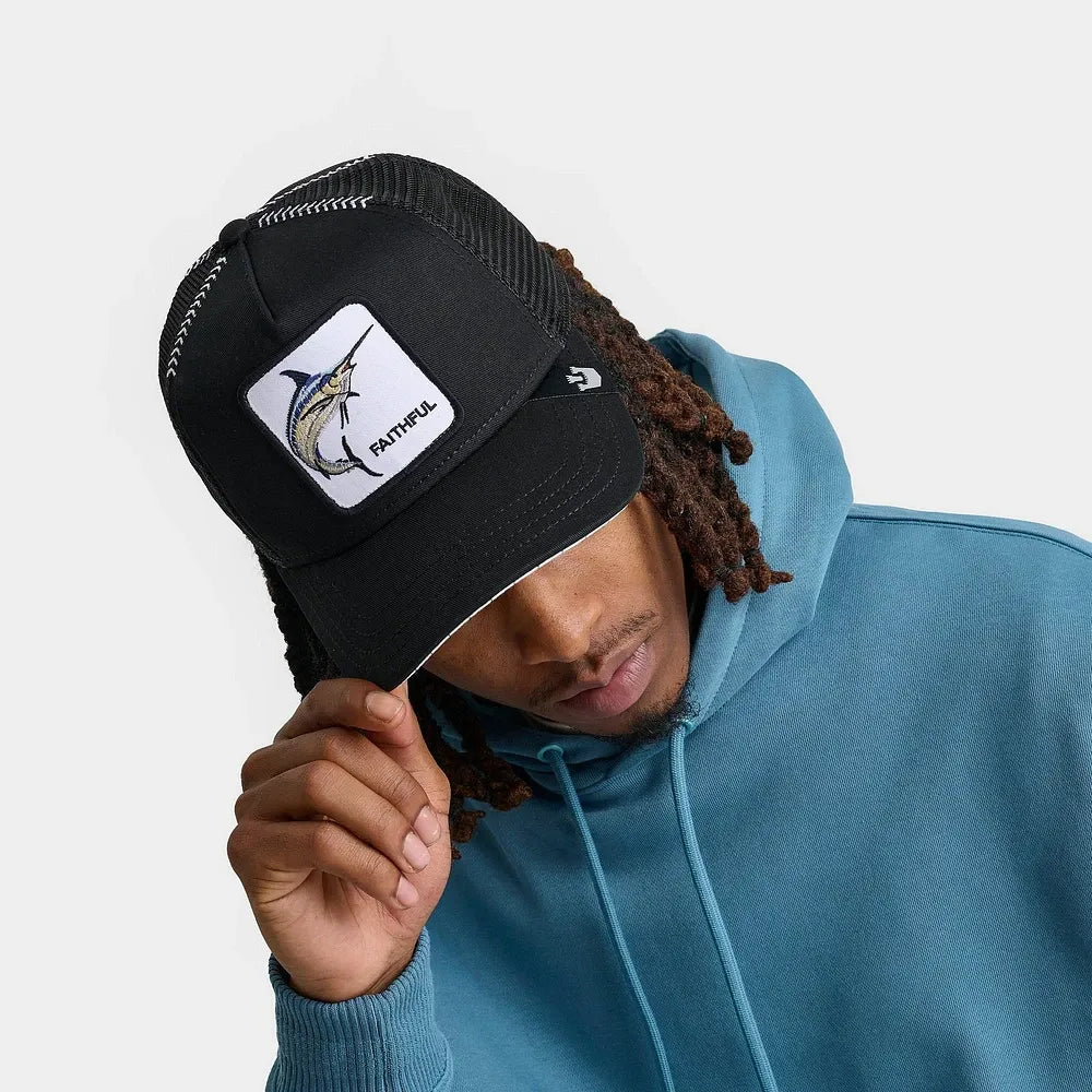 Goorin Bros. Trucker Hat | Faithful Fish - Blue/Black